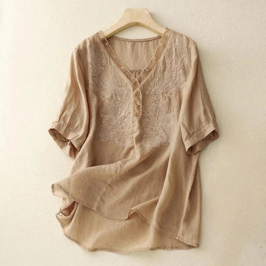 Celina Linen Blouse