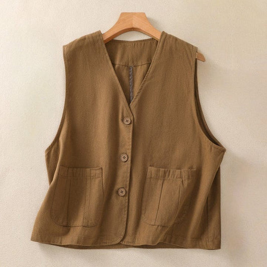 Dana Linen Vest