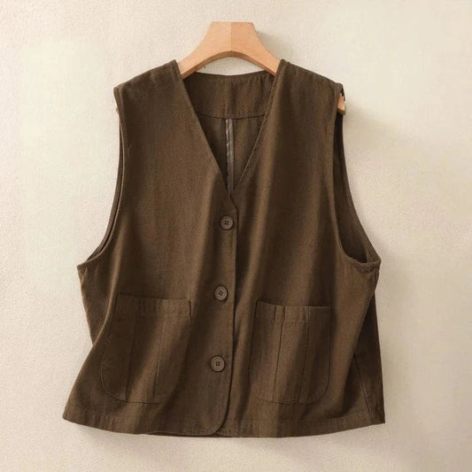 Dana Linen Vest