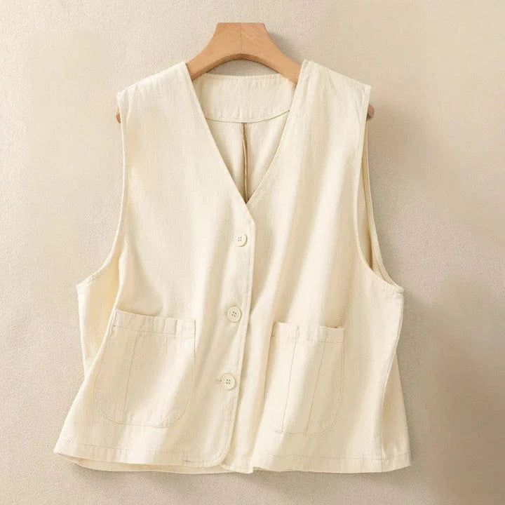 Dana Linen Vest
