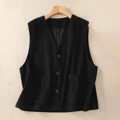 Dana Linen Vest