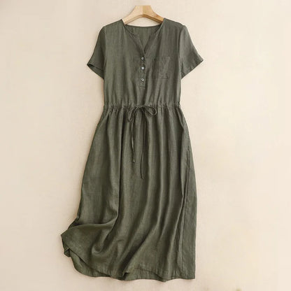 EMILY LINEN DRESS