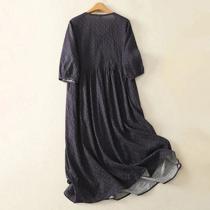Lila Linen Dress