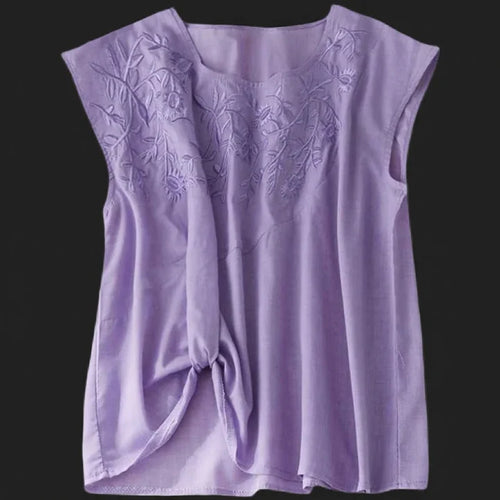MELANIA LINEN BLOUSE