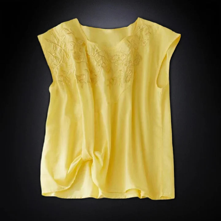 MELANIA LINEN BLOUSE