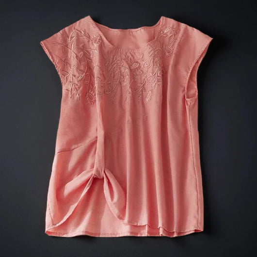 MELANIA LINEN BLOUSE
