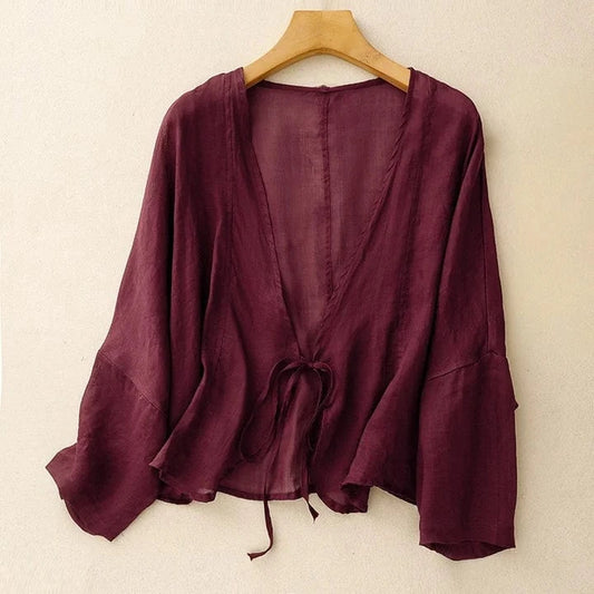 MARY LINEN CARDIGAN