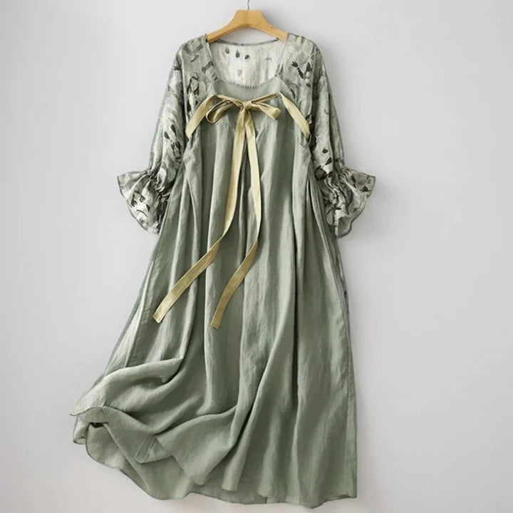 VALENCIA LINEN DRESS