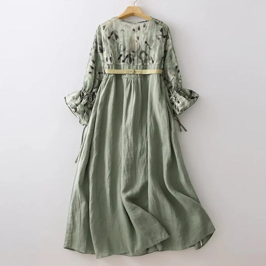VALENCIA LINEN DRESS