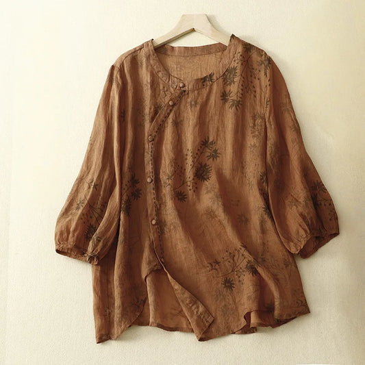 ADELA LINEN BLOUSE