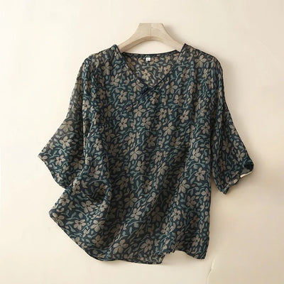 ARIA LINEN BLOUSE