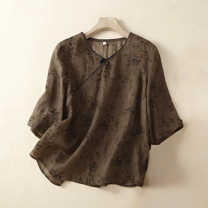 ARIA LINEN BLOUSE