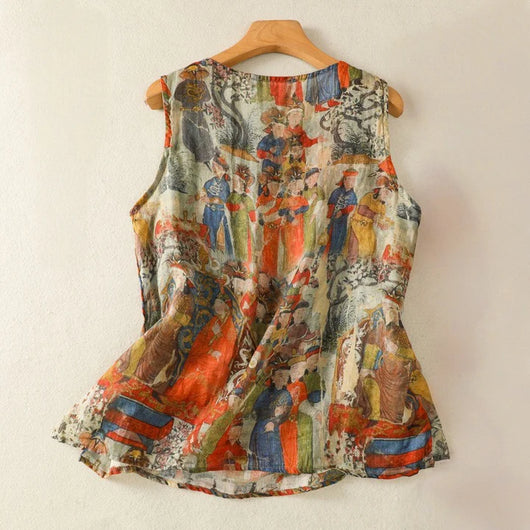 AMBER LINEN TOP
