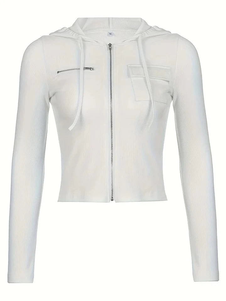 Jersey Cropped Hoodie