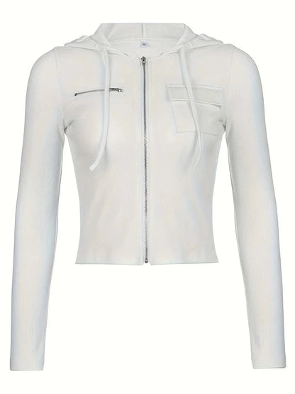 Jersey Cropped Hoodie