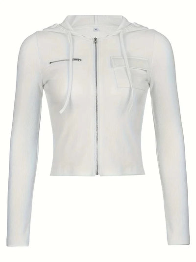 Jersey Cropped Hoodie
