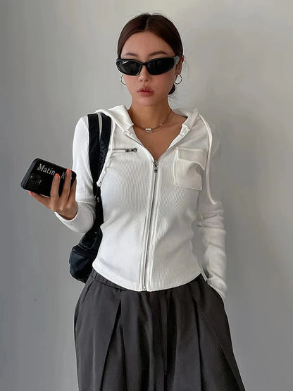 Jersey Cropped Hoodie