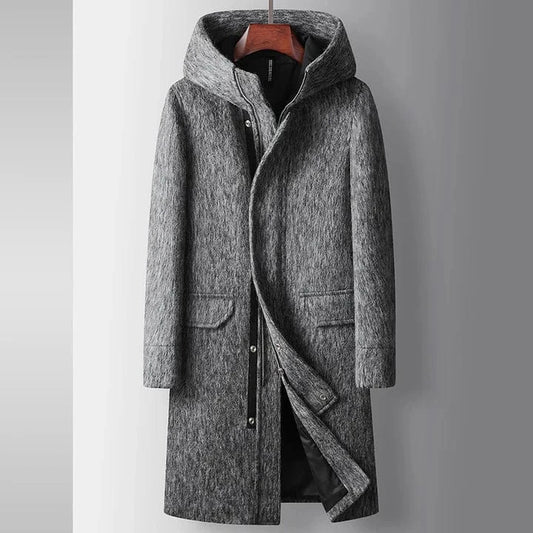 Hooded Wool Coat