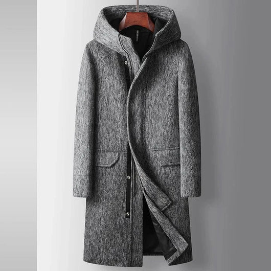 Hooded Wool Coat