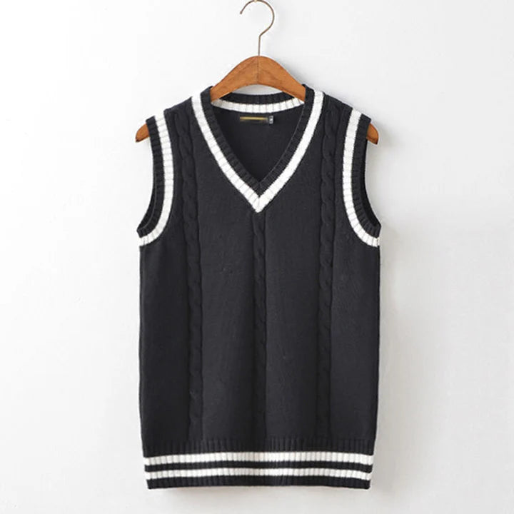 V Neck Knit Vest