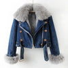 CÉLESTINE™ FOX FURR DENIM JACKET
