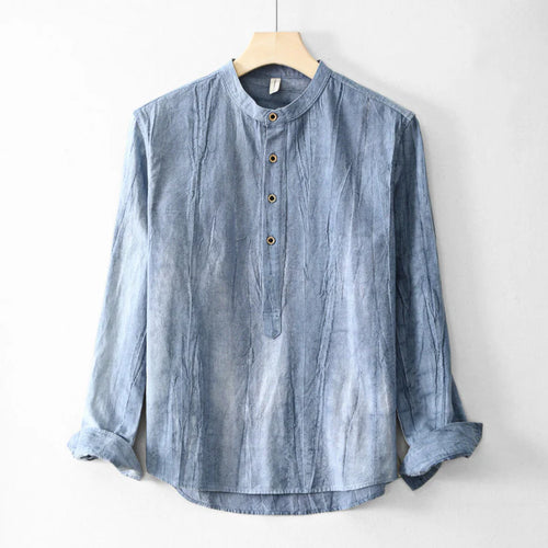 LINEN HENLEY SHIRT