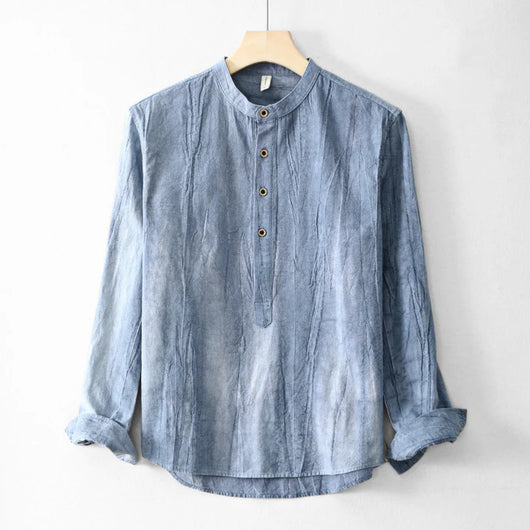 LINEN HENLEY SHIRT