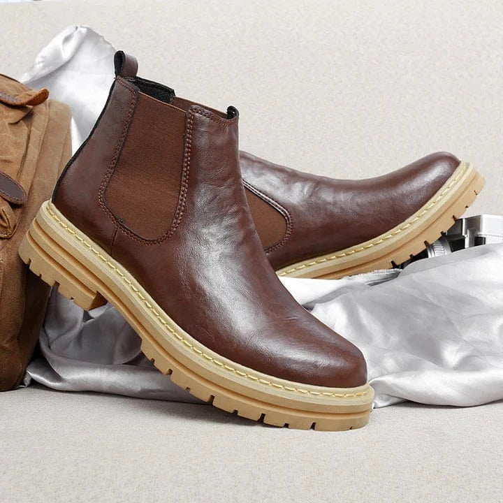 Genuine Leather Chelsea Boots