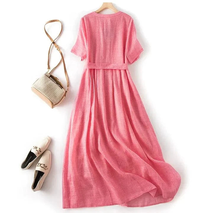 ANDREA LINEN DRESS