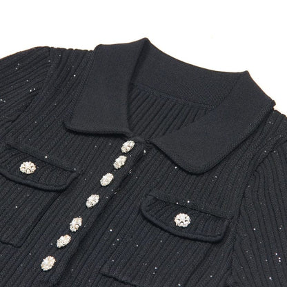 CELESTE™ BUTTON MINI DRESS