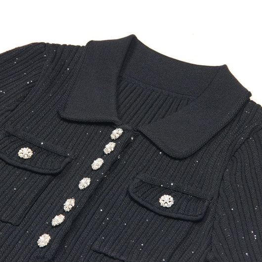 CELESTE™ BUTTON MINI DRESS