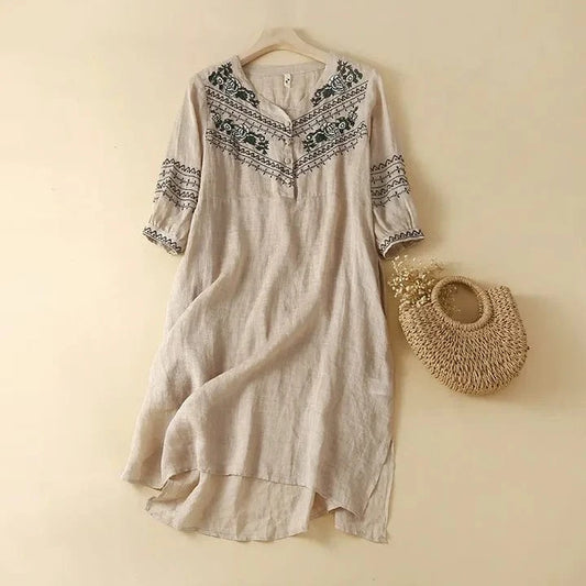 Selena Linen Dress