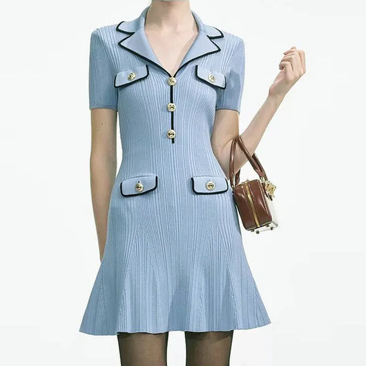ALENA™ BUTTON MINI DRESS