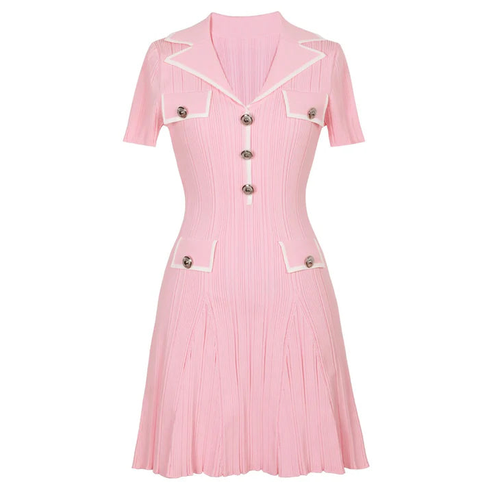 ALENA™ BUTTON MINI DRESS
