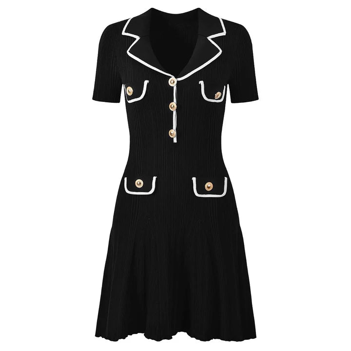 ALENA™ BUTTON MINI DRESS