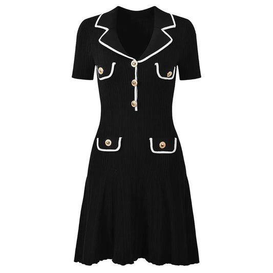 ALENA™ BUTTON MINI DRESS
